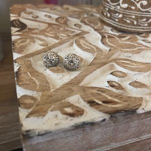 Filigree Sterling silver studs
